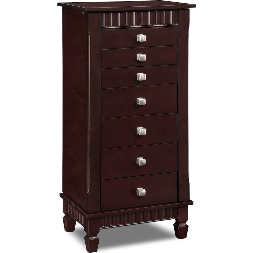 sharon dark brown jewelry armoire   