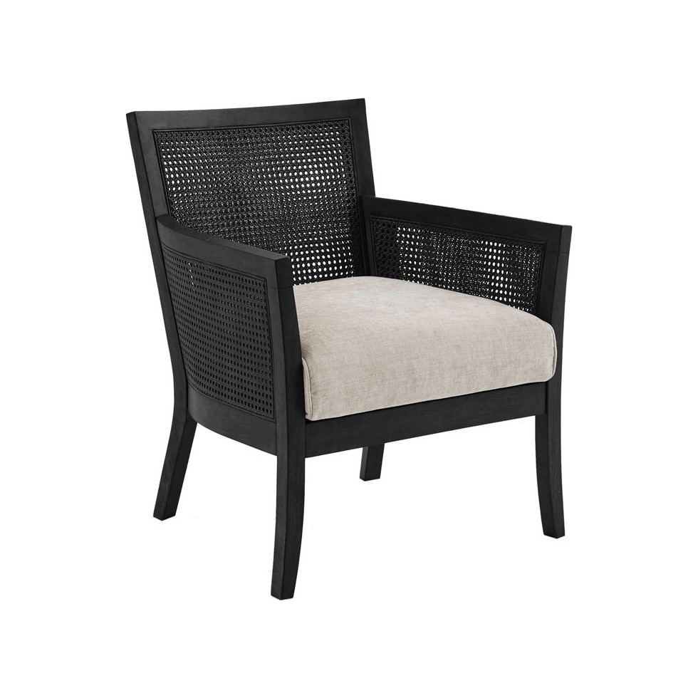 shasta black accent chair   