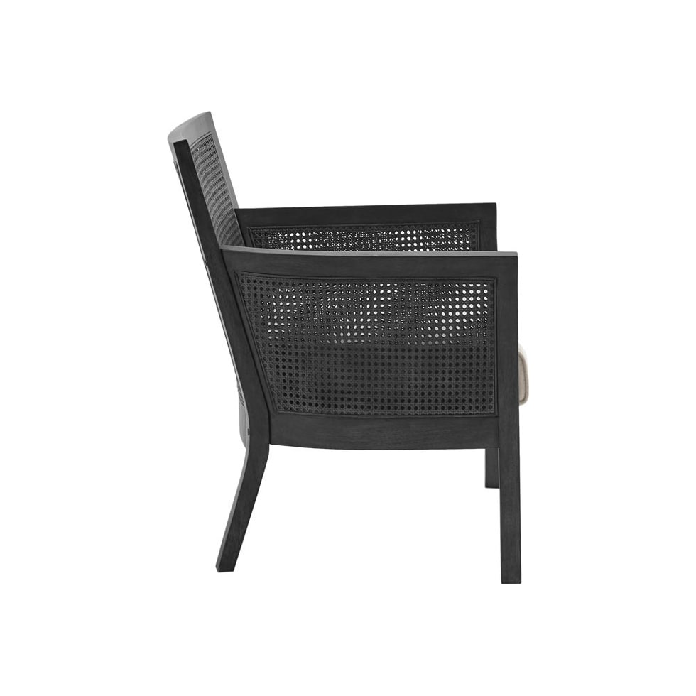 shasta black accent chair   