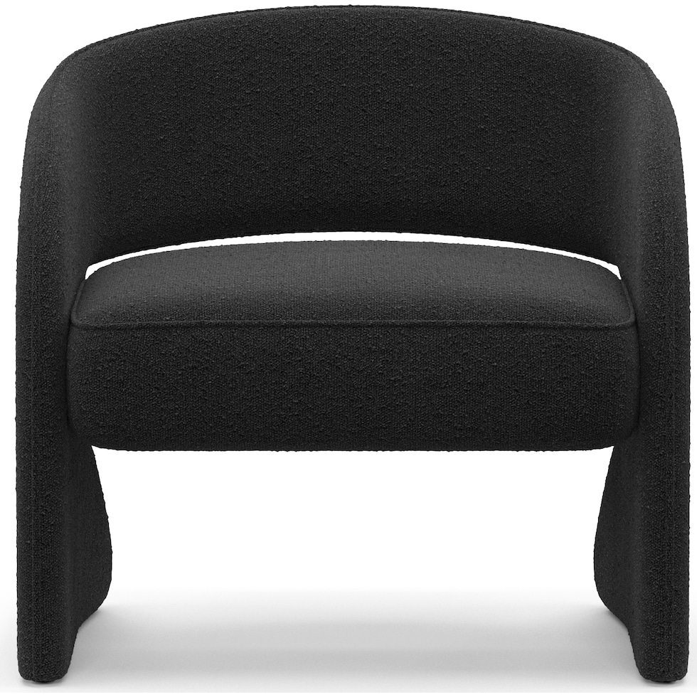 shay black accent chair   