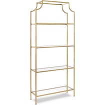 shea gold bookcase   