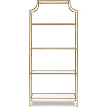 shea gold bookcase   