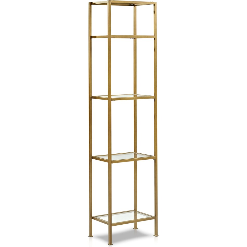 shea gold bookcase   