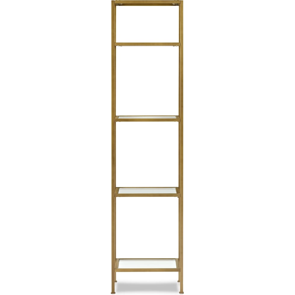 shea gold bookcase   