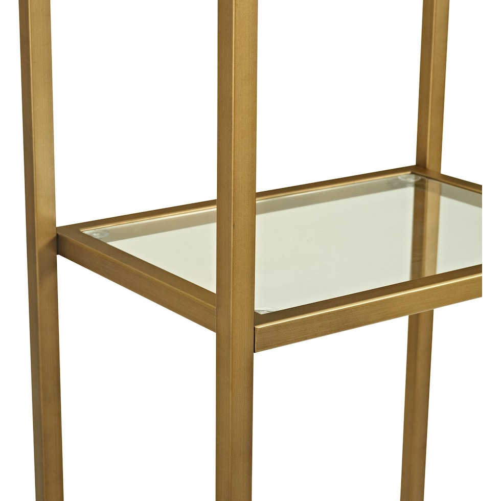 shea gold bookcase   