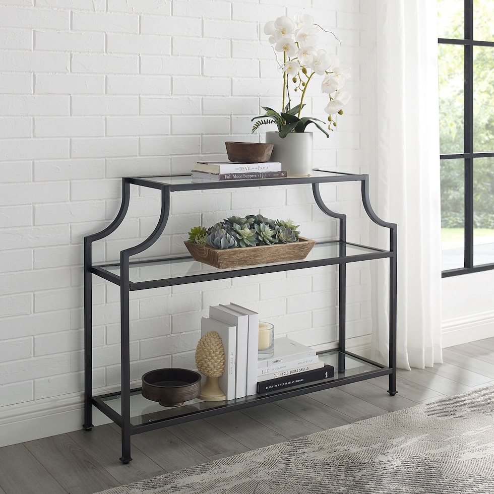 shea gold console table   