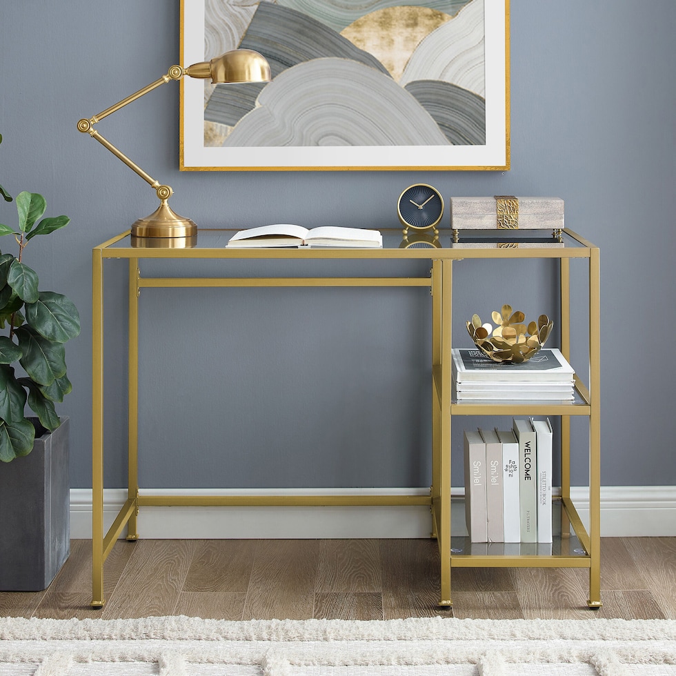 shea gold desk   