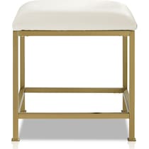 shea gold vanity stool   