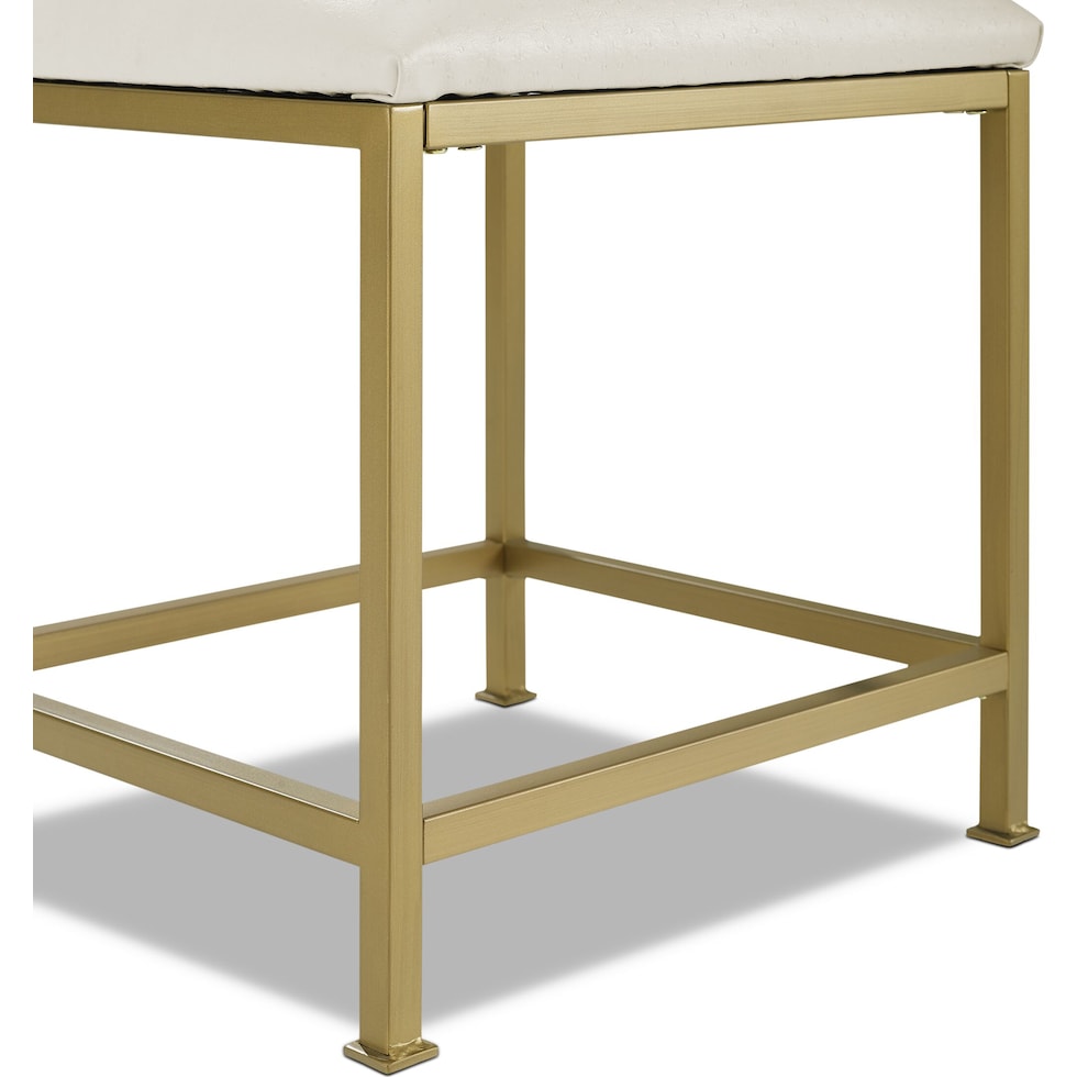 shea gold vanity stool   