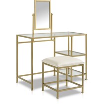 shea gold vanity   
