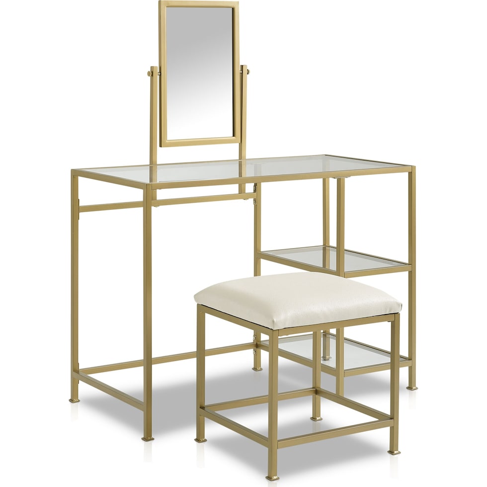 shea gold vanity   