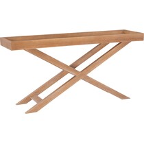 shearwater dark brown console table   