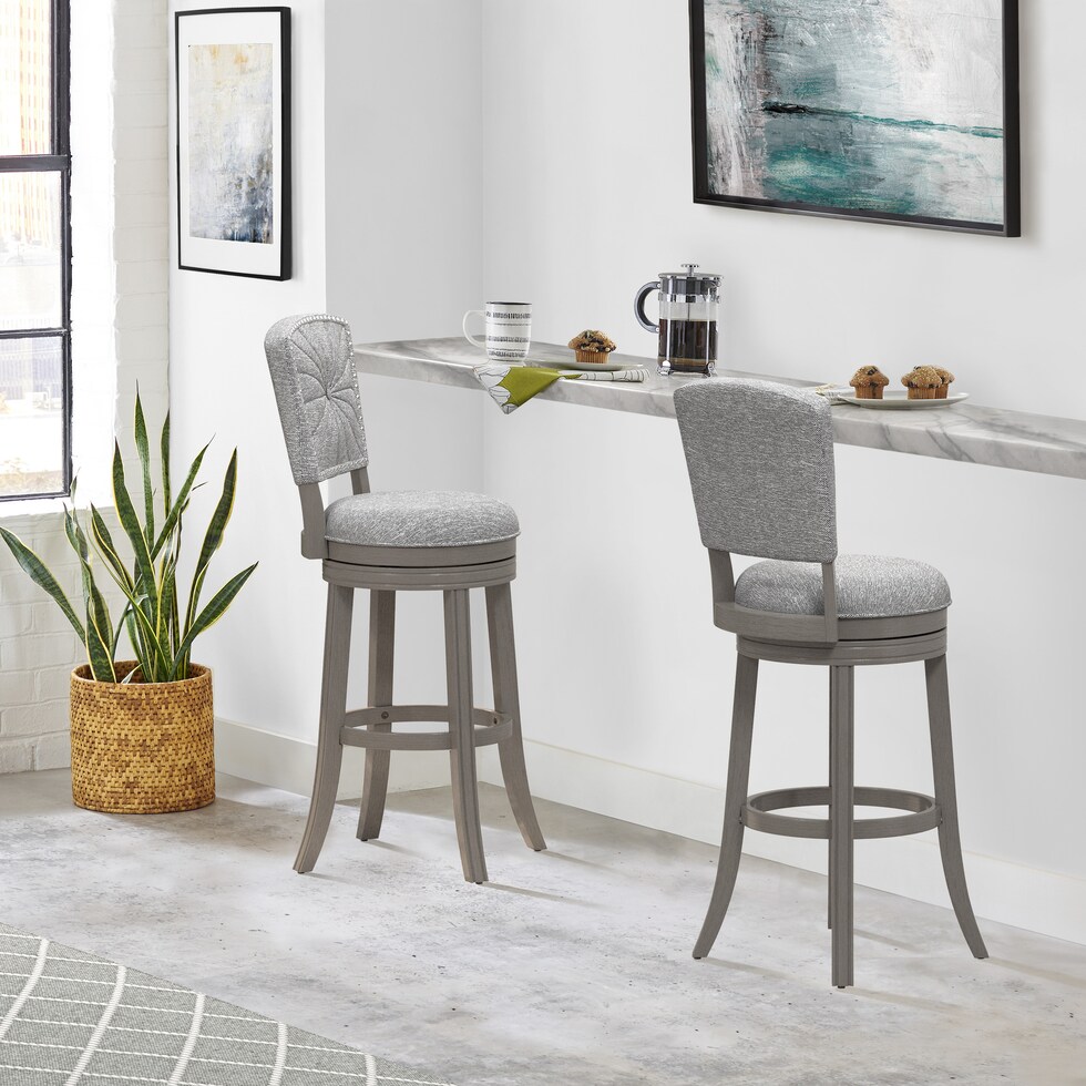 sheila gray bar stool   