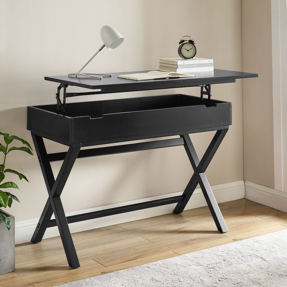 shelby black desk   