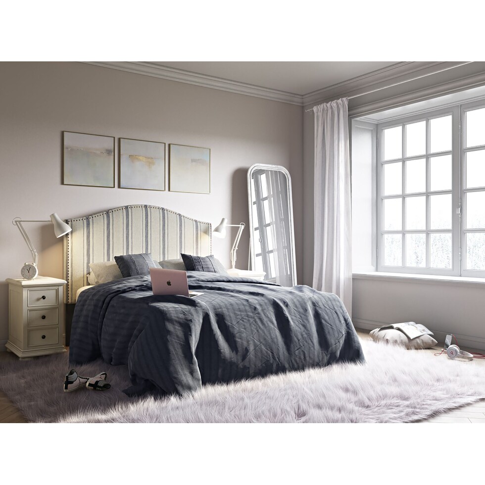 shelly white chairside table   