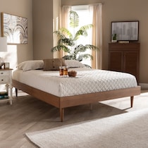 sheniah dark brown full bed   