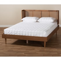 sheniah dark brown queen bed   