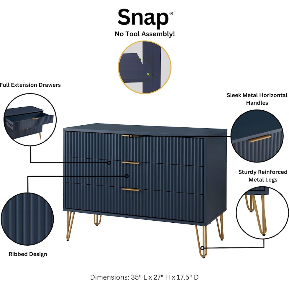 sheridan blue dresser   