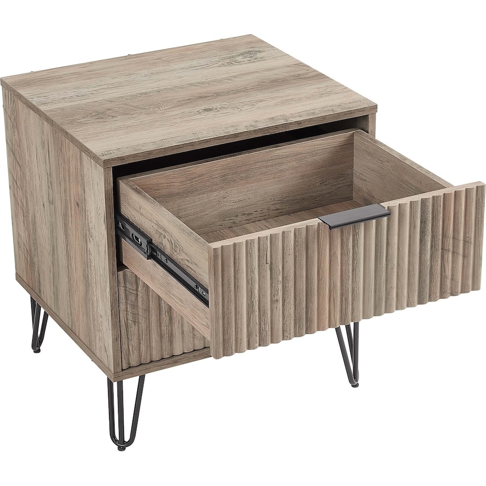 sheridan gray nightstand   