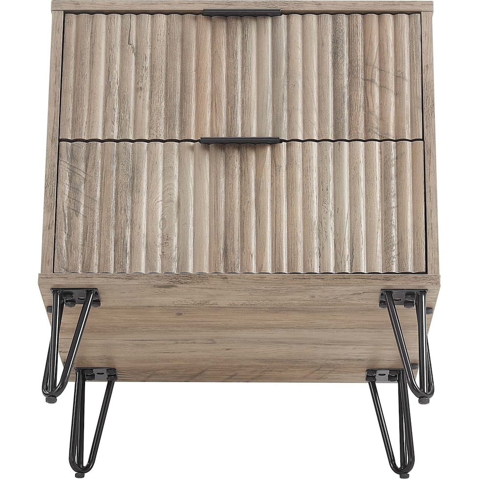 sheridan gray nightstand   