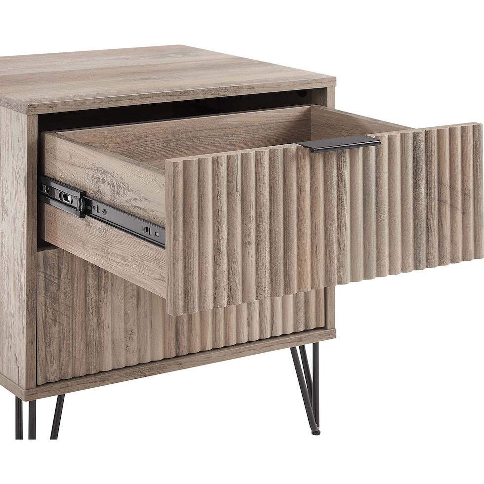 sheridan gray nightstand   