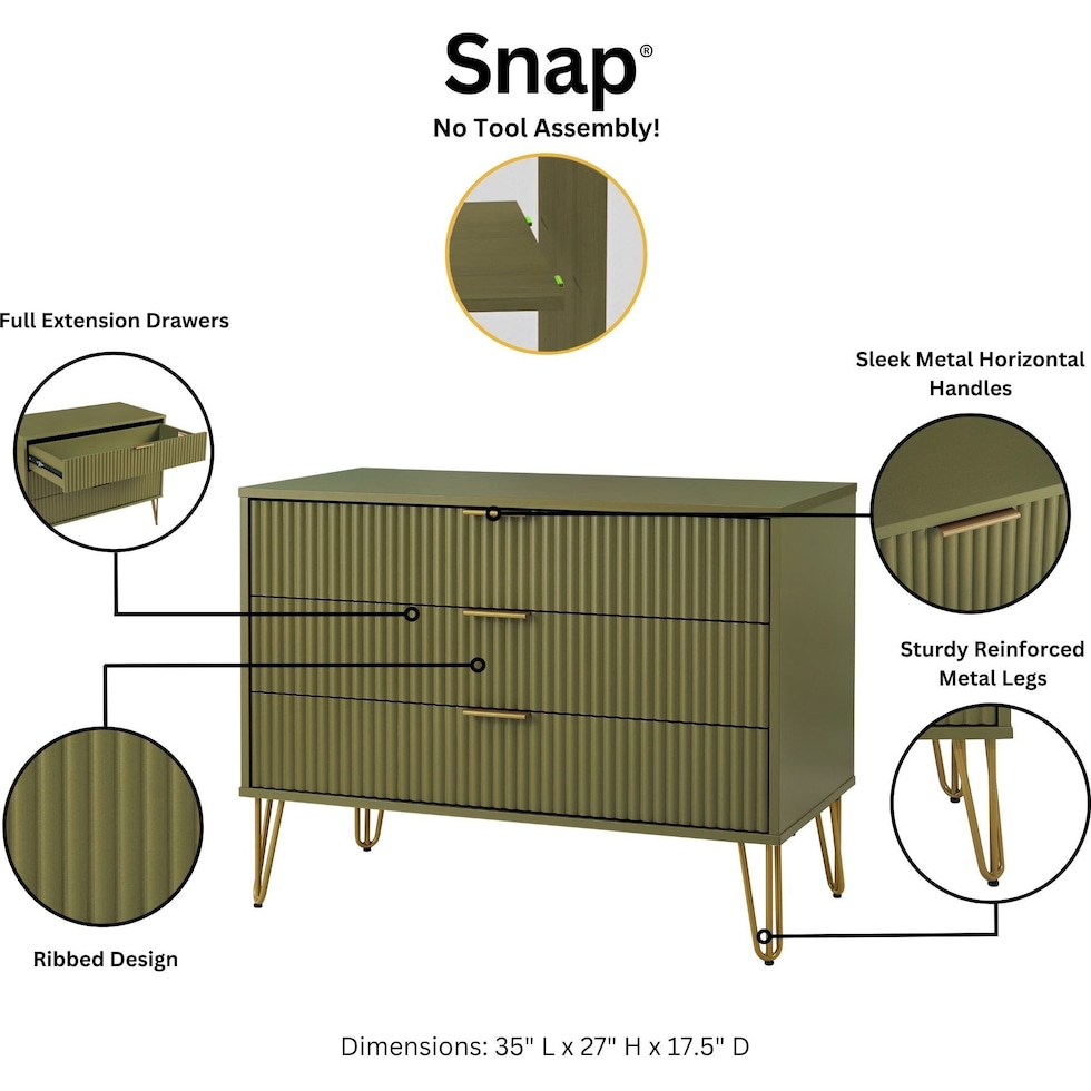 sheridan green dresser   