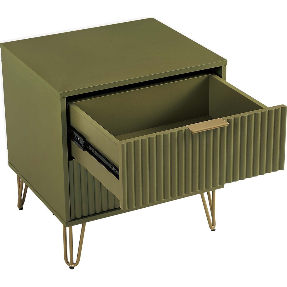 sheridan green nightstand   