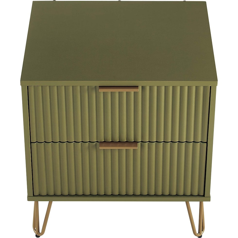 sheridan green nightstand   