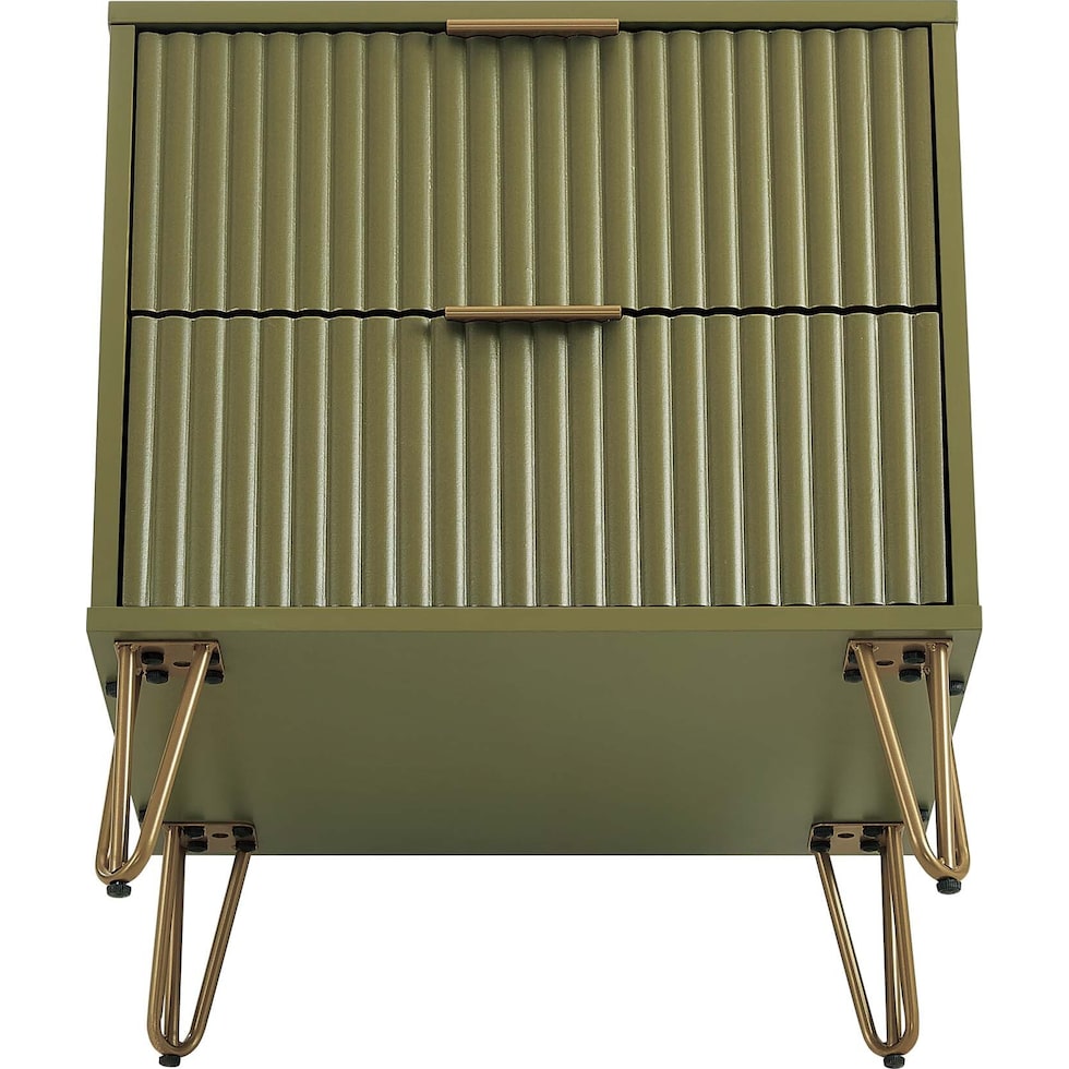 sheridan green nightstand   