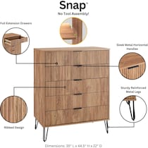 sheridan light brown chest   
