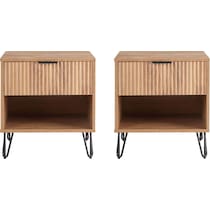 sheridan light brown nightstand   