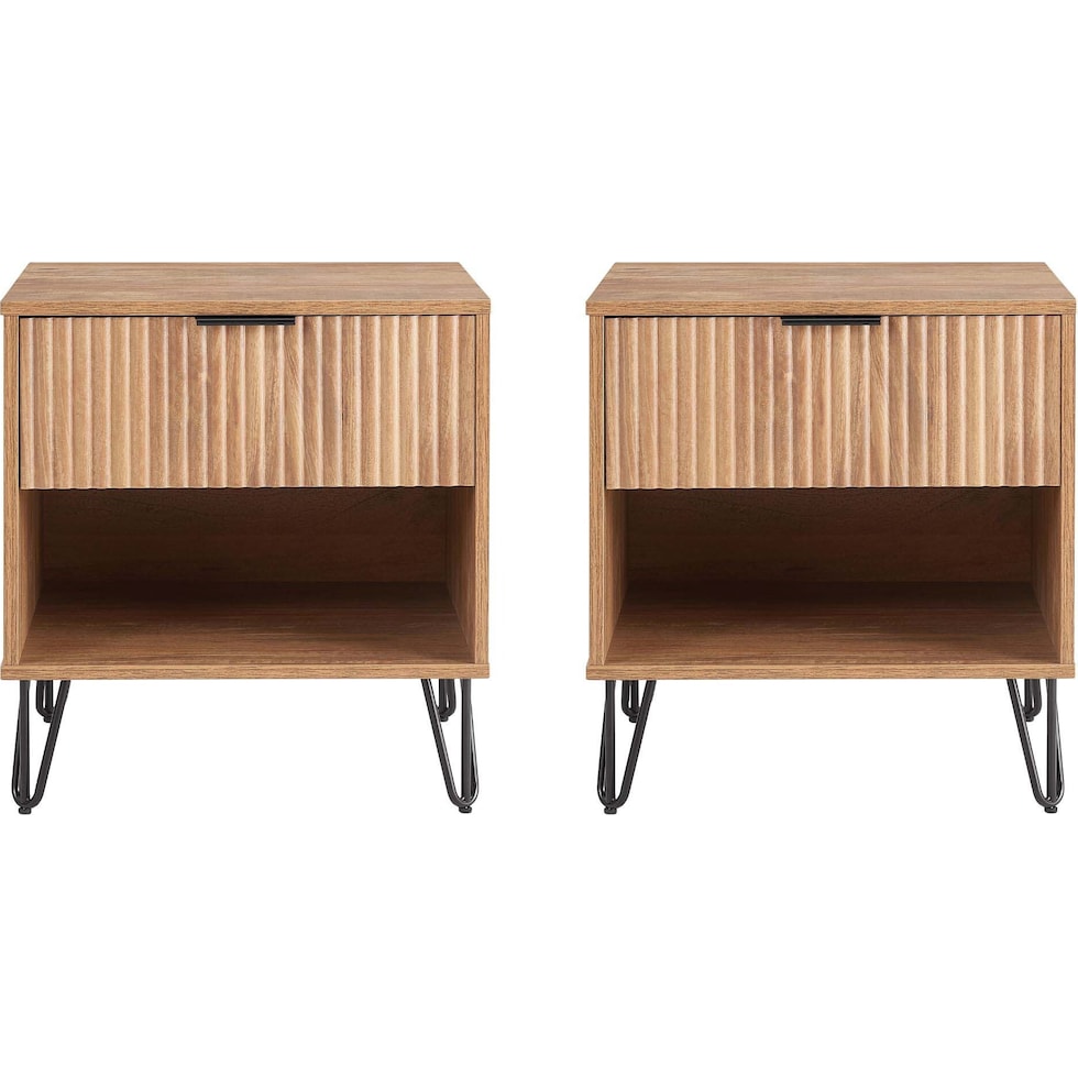 sheridan light brown nightstand   