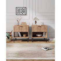 sheridan light brown nightstand   