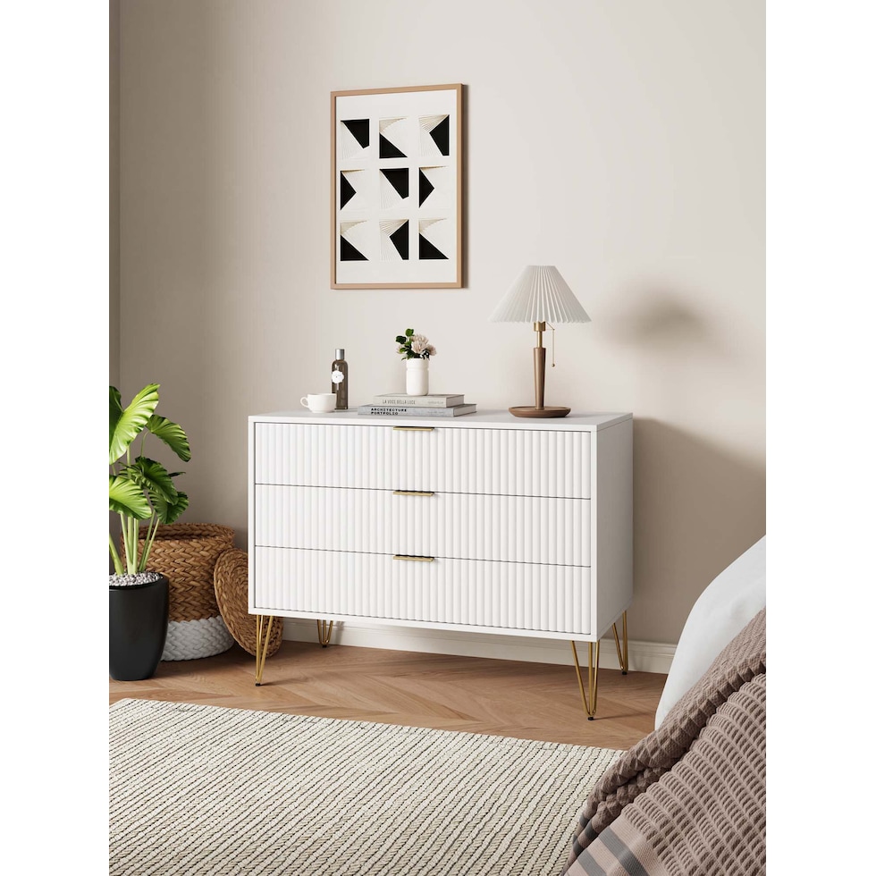 sheridan white dresser   