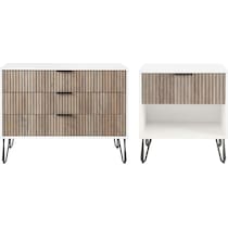 sheridan white gray  pc bedroom   