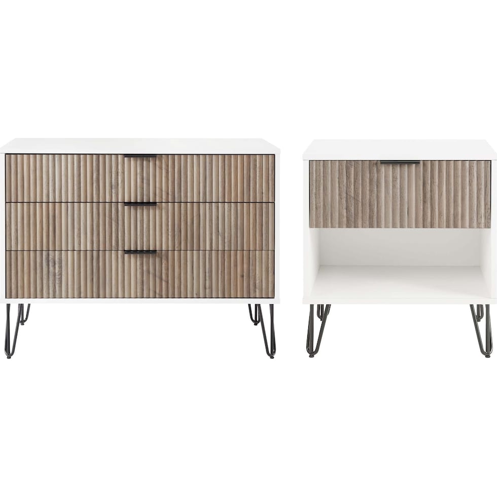 sheridan white gray  pc bedroom   