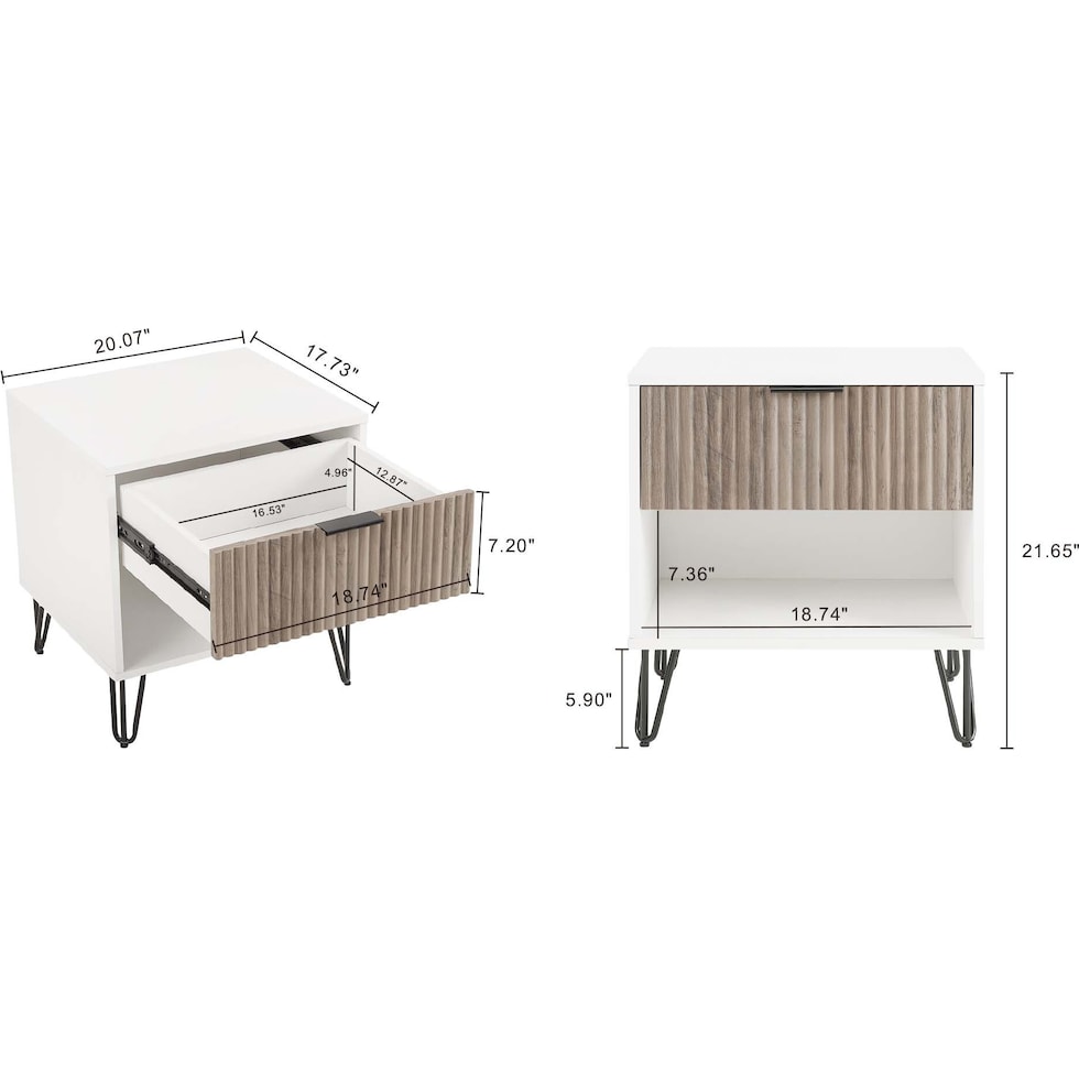 sheridan white gray  pc bedroom   