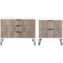 sheridan white gray  pc bedroom   