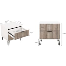 sheridan white gray  pc bedroom   