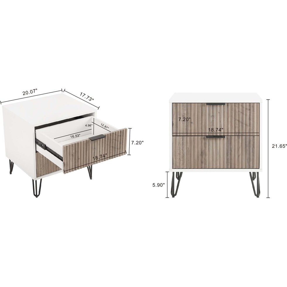sheridan white gray  pc bedroom   