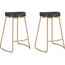 shia black  pack counter height stools   