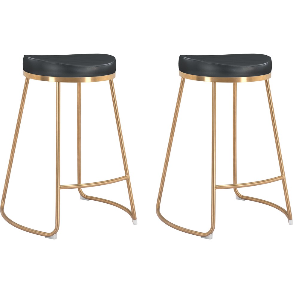 shia black  pack counter height stools   