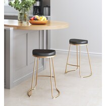 shia black  pack counter height stools   