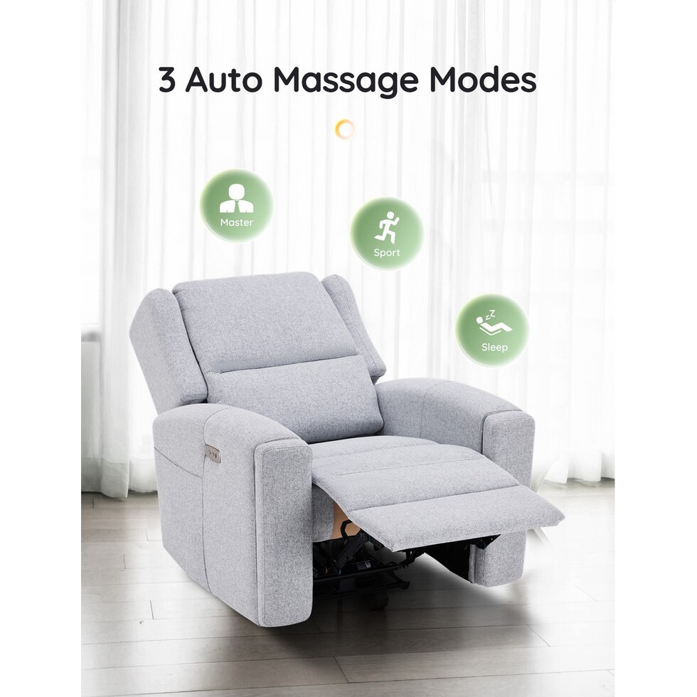 shiatsu gray massage chair   