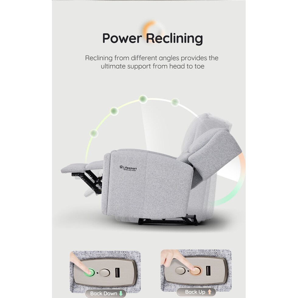 shiatsu gray massage chair   