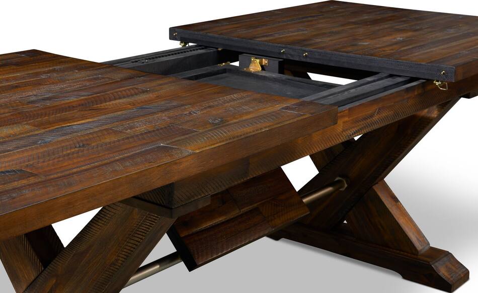 Shiloh Dining Table, Bench and 4 Dining Chairs American Signature