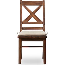 shiloh dark brown dining chair   