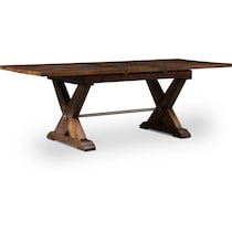 shiloh dark brown dining table   