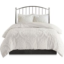 shirley white king bedding set   