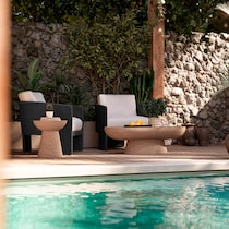 shorefront black white outdoor lounge chair   